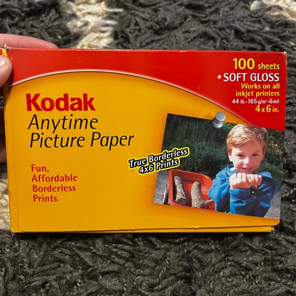 Kodak Anytime Picture Paper 100 Sheets 4x6 in Borderless Inkjet 861 7375 - Picture 1 of 6